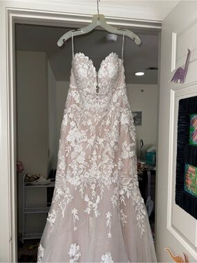 Oleg Cassini | Dresses | Oleg Cassini High Neck Tank Laceweddingdress Ivch  | Poshmark